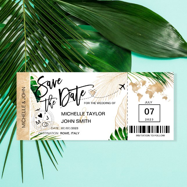 Billet de Sauvegarder la Date Carte du Monde de Pl (Créateur téléchargé)