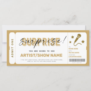Billet de spectacle cadeau d'anniversaire Modèle S