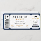 Billet de voyage surprise Billet d'avion Carte d'e