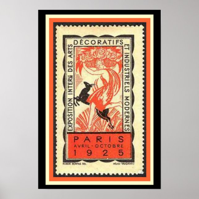 Billet d'exposition Paris Déco 1925 13 x 19 (Devant)