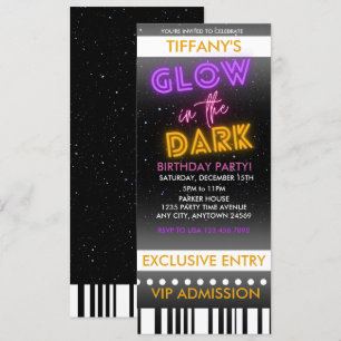 Billet Invitation Anniversaire   Luminosité dans l