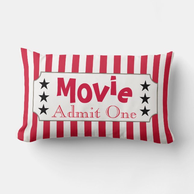 Billet Retro Movie Accueil Théâtre Cinéma Coussin  (Recto)
