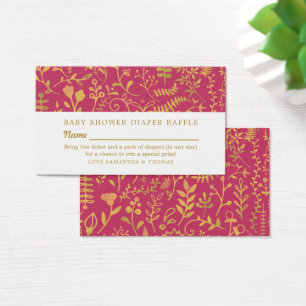 Billet Rose & Or Oriental Floral, Repas de couches