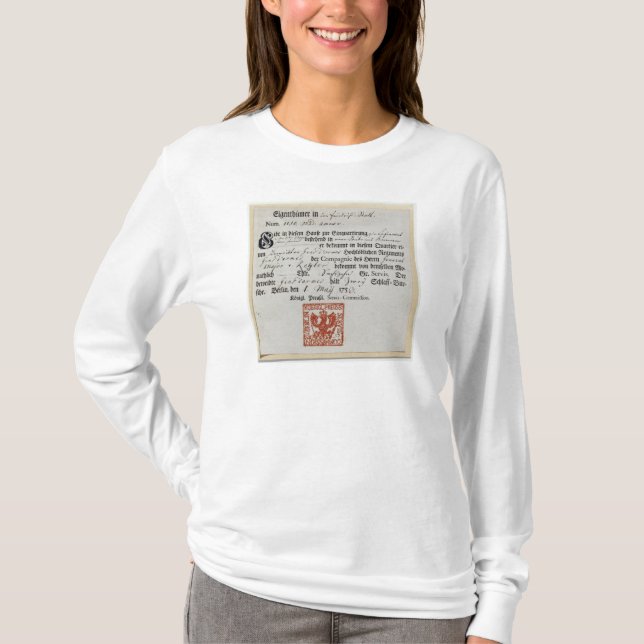 Billeting voucher, 1759 T-Shirt (Front)