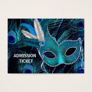 Billets d'admission à la soirée masquée du paon