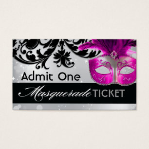 Billets d'admission de mascarade