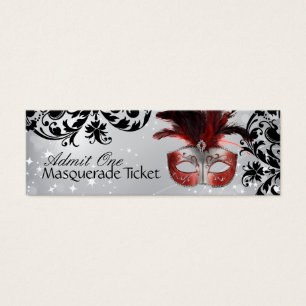 Billets d'admission de mascarade