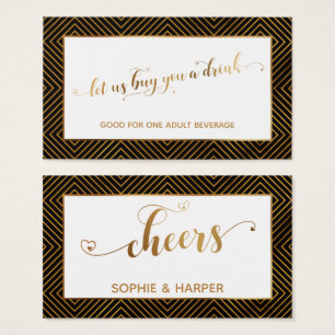 Billets de Boisson, Script Cœurs d'Or, Diamants, N