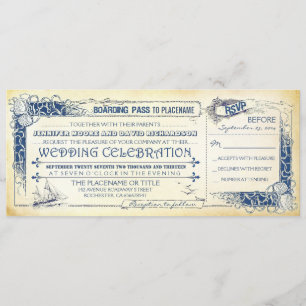 Billets de carte d'embarquement nautique