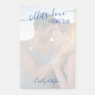 Billets-doux and Things to Do Romantic Photo Post-it Notes