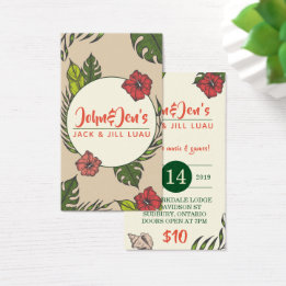 Billets Stag and Doe - Hawaiian Luau Tropical