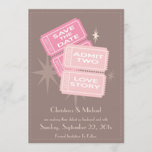 Billets vidéo Enregistrer la carte de date (Brown)