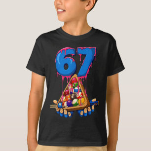 Billiard 67 Six Seven Funny Ol Player Drip Meme Gi T-Shirt