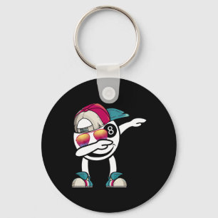 Billiard 8-ball Pool Billiard Ball Dabbing Dance - Keychain