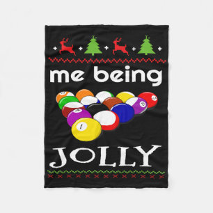 Billiard 8 Ball Pool Player Sarcasm Novelty Humour Fleece Blanket