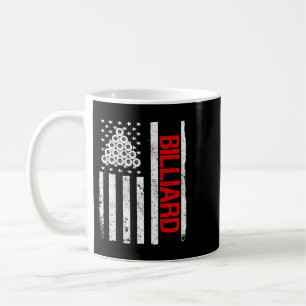 Billiard American USA Flag Pool Player Billiards Coffee Mug