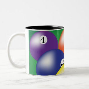 Billiard Background Two-Tone Coffee Mug