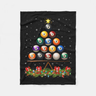 Billiard Ball Christmas Tree Lights Ol Billiards X Fleece Blanket