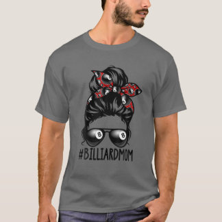 Billiard Ball Mom Billiard Player Bandana Mom Mess T-Shirt