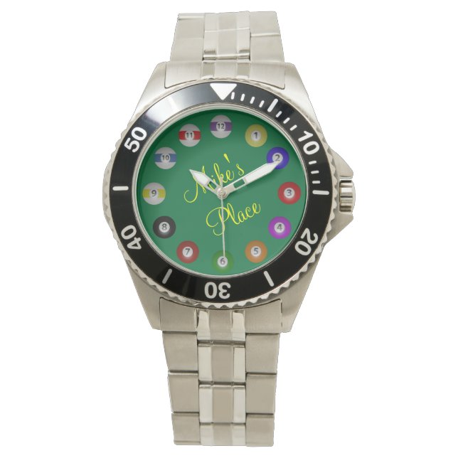 Billiard Ball Numbered Watch (Front)