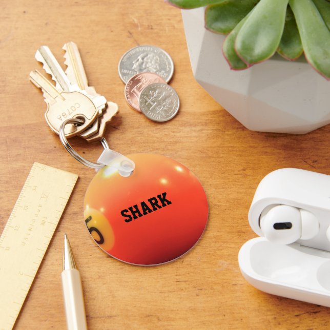 Billiard Ball Personalized Keychain (Desk)