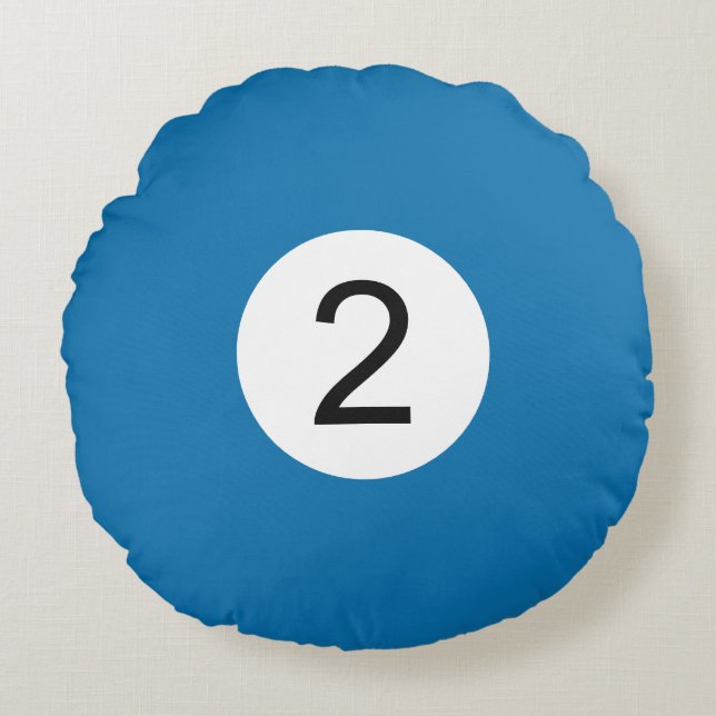Billiard Ball Rond Cushions #2 (Front)