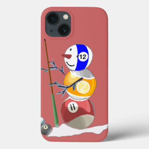 Billiard Ball Snowman iPhone 13 Case