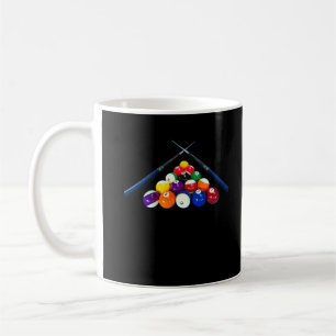 Billiard Balls Cue Pool 8 Ball Player Coffee Mug