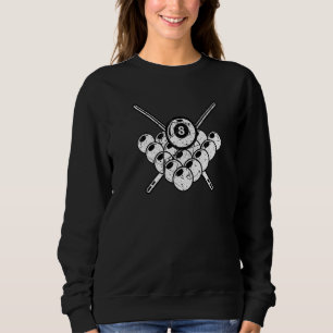 Billiard Balls Design Snooker Pool Billiards Men W Sweatshirt