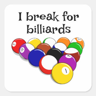 Billiard Balls Design Sticker