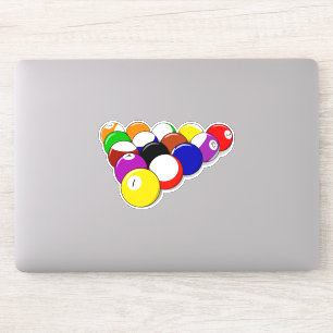 Billiard balls, eight-ball rack