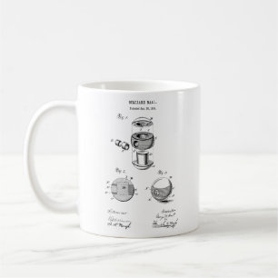 Billiard Blueprint Pool Game Coffee Mug for Him
