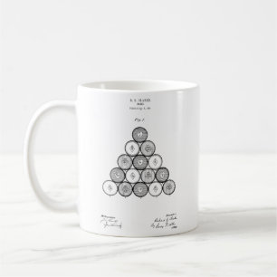 Billiard Blueprint Pool Game Coffee Mug for Him