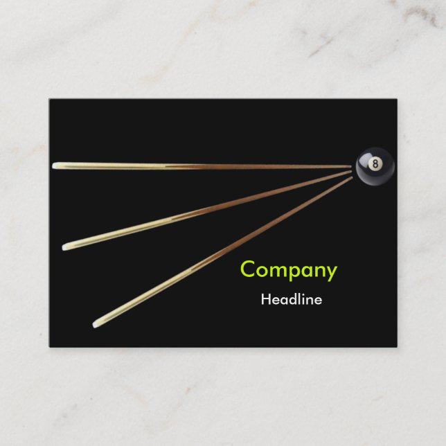 Billiard Business Card (Front)