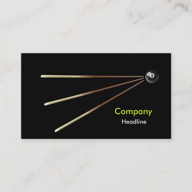 Billiard Business Card (Front)