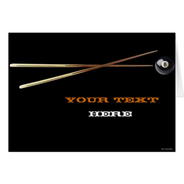 Billiard Card (Front Horizontal)