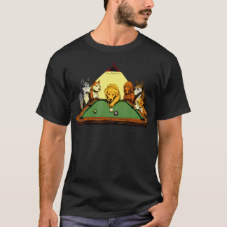 Billiard Dogs - 8 Ball Billiard Game Pool T-Shirt
