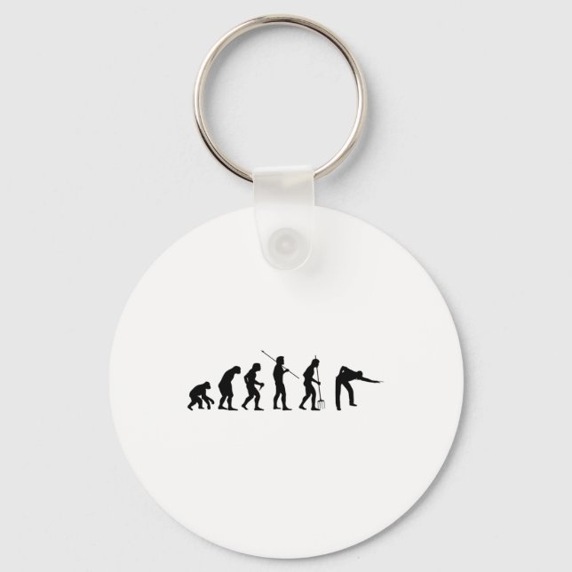 Billiard Evolution Snooker Pool Chalk Billiard Pla Keychain (Front)