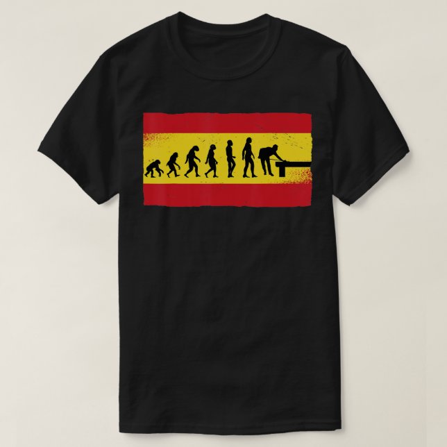Billiard Flag  Snooker Pool Chalk Billiard Player  T-Shirt (Design Front)
