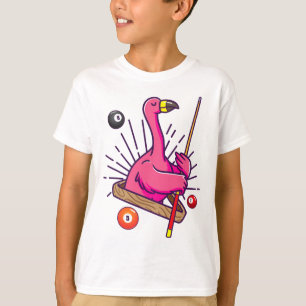 Billiard Flamingo Hustler Pool Shirt Girls Snooker