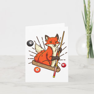 Billiard Fox Hustler Pool Shirts Girls Snooker Gif Card