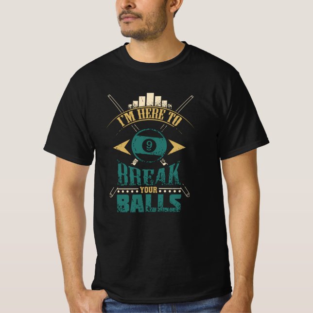 Billiard Funny T-Shirt (Front)