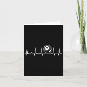 Billiard Heartbeat Snooker Pool Chalk Billiard Pla Card