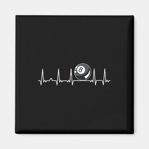 Billiard Heartbeat Snooker Pool Chalk Billiard Pla Magnet