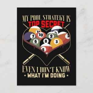 Billiard Joke 8 Ball Funny Pool Player Postcard