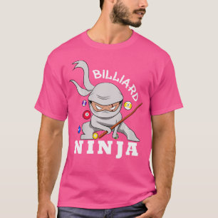 Billiard Ninja Funny Pool Billiards Boy T-Shirt