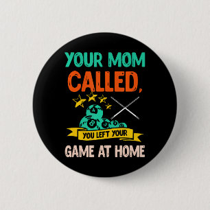 Billiard Player Billard 8-Ball Pool 2 Inch Round Button