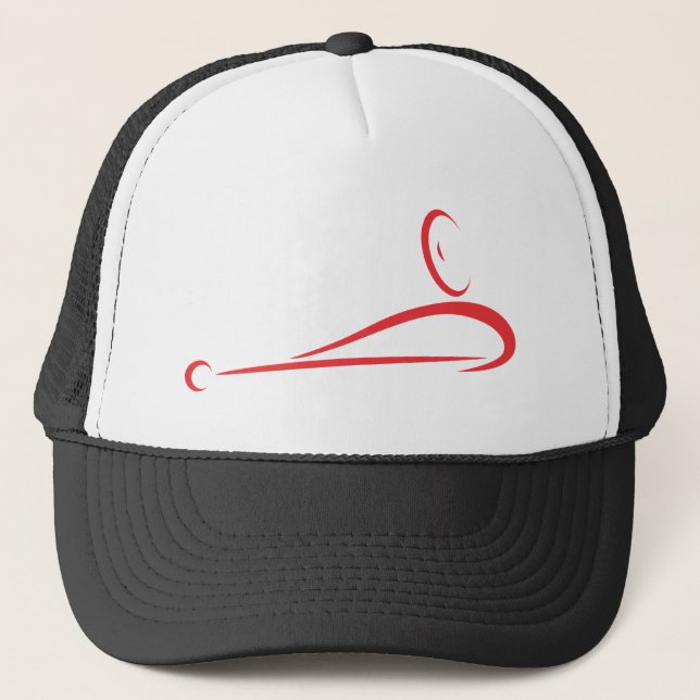 Billiard Player Icon Trucker Hat (Front)