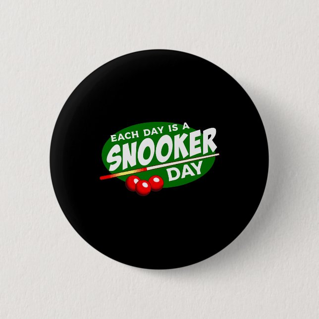 Billiard Player Snooker Pool Game Lover Funny  2 Inch Round Button (Front)