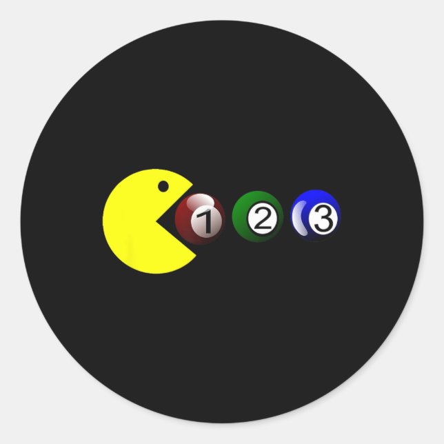Billiard Pool Ll - Funny Billiards Player Lover Te Classic Round Sticker (Front)